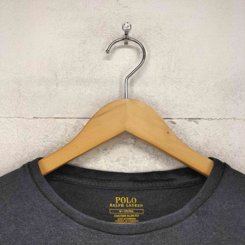 ポロラルフローレン POLO RALPH LAUREN CUSTOM SLIM FIT ポニー刺繍L/Sカットソー レディース M
