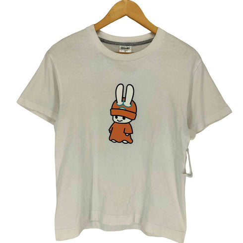 キューン CUNE うさぎ ロゴプリント 半袖Tシャツ レディース JPN:S