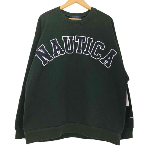 ノーティカ NAUTICA Arch Logo Crewneck Sweatshirt アーチロゴ クルーネック スウェットシャツ メンズ import:XL