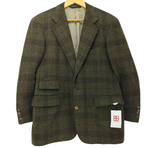ポロバイラルフローレン Polo by RALPH LAUREN 90s ウール100 ツイード チェック 2B テーラードジャケット メンズ C94-W84-T170