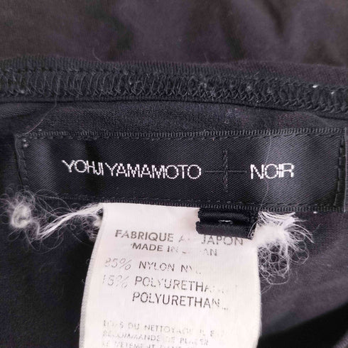 ヨウジヤマモトプリュスノアール YOHJI YAMAMOTO+NOIR フロッキープリント Tシャツ レディース JPN:3