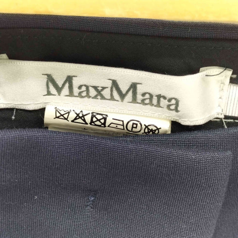 マックスマーラ MAX MARA ダークブルースラックスパンツ レディース