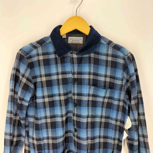 ケネスフィールド KENNETH FIELD 日本製 コーデュロイ切替 L/S チェック シャツ メンズ JPN:S