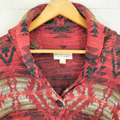 デニムアンドサプライラルフローレン DENIM&SUPPLY RALPH LAUREN ネイティブ柄 ショールカラーカーディガン メンズ import:S