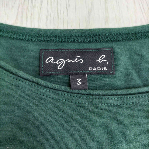 アニエスベー agnes b. フロントプリント S/S ボートネックTシャツ レディース JPN:3