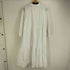 ザラ ZARA MIDI DRESS WITH CUTWORK EMBROIDERY レディース import:M