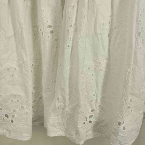 ザラ ZARA MIDI DRESS WITH CUTWORK EMBROIDERY レディース import:M