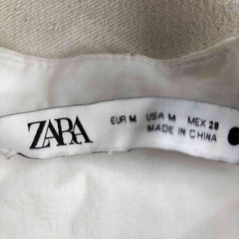 ザラ ZARA MIDI DRESS WITH CUTWORK EMBROIDERY レディース import:M