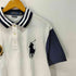 ポロラルフローレン POLO RALPH LAUREN CUSTOM SLIM FIT ビックポニー RL ロゴ刺繍 エンブレムパッチ ナンバリング ポロシャツ メンズ import:XXL