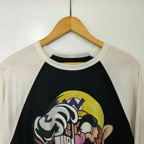 ゲーム キャラクター プリント ラグラン Tシャツ メンズ