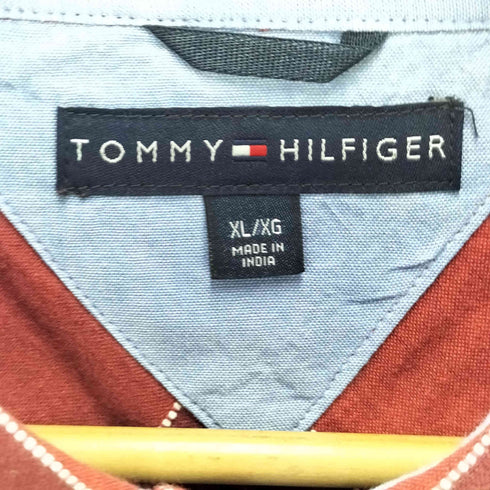 トミーヒルフィガー TOMMY HILFIGER S/Sチェックシャツ メンズ JPN:XL