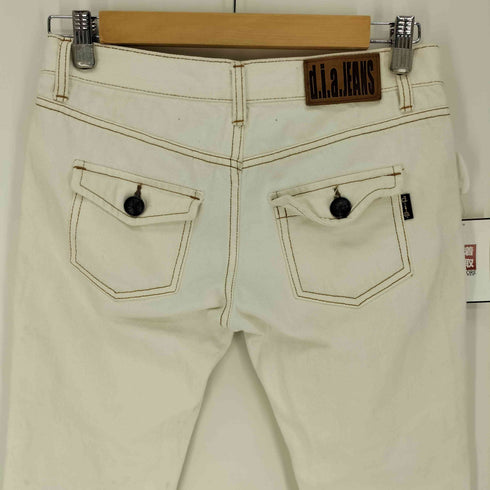 D.I.A.JEANS 5ポケット ホワイト デニム パンツ Y2K レディース US:25