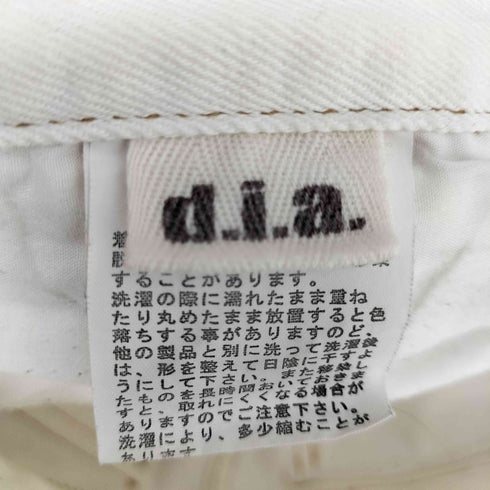 D.I.A.JEANS 5ポケット ホワイト デニム パンツ Y2K レディース US:25