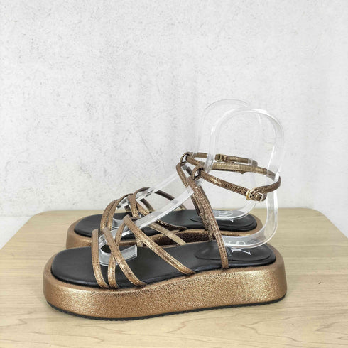 ユナイテッドアローズ UNITED ARROWS SY ネックチェーンウェッジ サンダル レディース M