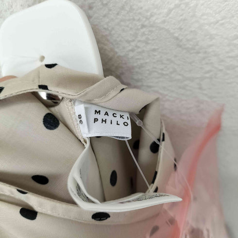 マッキントッシュフィロソフィー MACKINTOSH PHILOSOPHY ノースリーブ ドットワンピース レディース 38