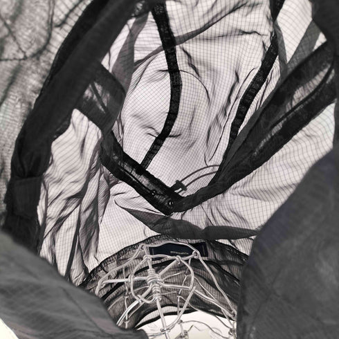 ミーンズワイル meanswhile Rip Stop Mesh Hoodie メッシュフード メンズ FREE