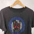 アンプリファイド AMPLIFIED Y2K ブリティッシュ ロック バンド ラインストーン ターゲット ロゴ S/S フェード加工 Tシャツ メンズ import:M