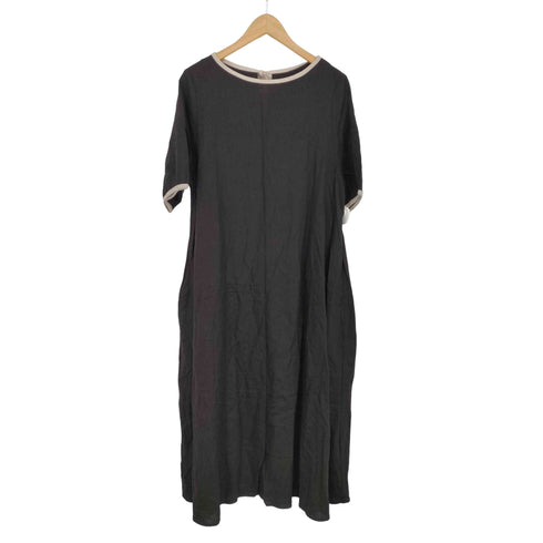 アーバンリサーチドアーズ URBAN RESEARCH DOORS 24ss リネンレーヨンバイカラーワンピース レディース JPN:M