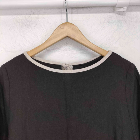 アーバンリサーチドアーズ URBAN RESEARCH DOORS 24ss リネンレーヨンバイカラーワンピース レディース JPN:M