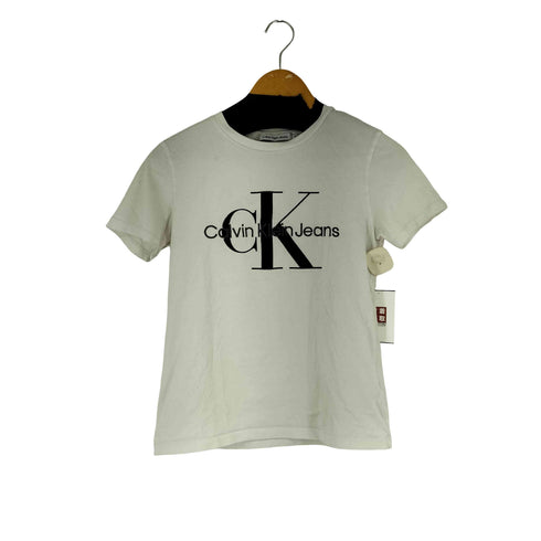 カルバンクラインジーンズ Calvin Klein Jeans ロゴ刺繍 S/S Tシャツ レディース import:XS