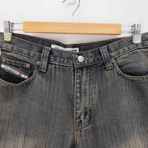 ディーゼルインダストリー Diesel Industry R55 ウオッシュ加工 ストレート デニム パンツ Y2K メンズ 32