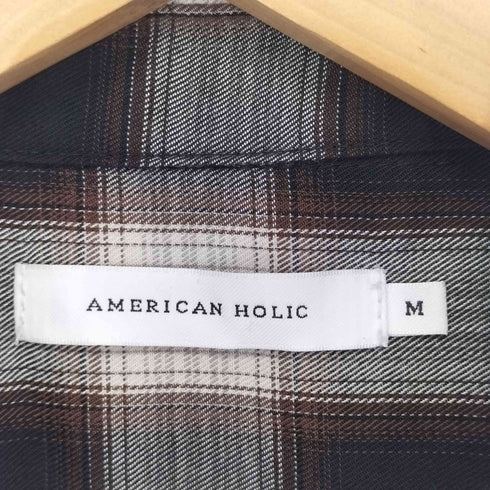 アメリカンホリック AMERICAN HOLIC イージーケアバックタックシャツ レディース import:M