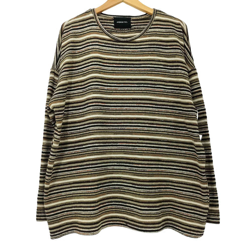 フェケテ FEKETE OVER-FIT STRIPED SUMMER KNIT オーバーフィット ストライプ サマーニット メンズ