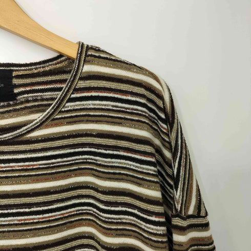 フェケテ FEKETE OVER-FIT STRIPED SUMMER KNIT オーバーフィット ストライプ サマーニット メンズ