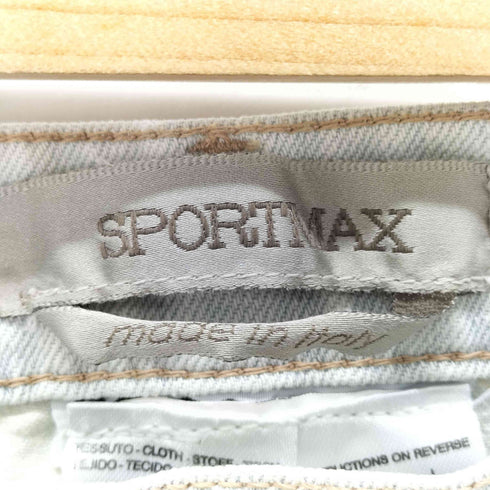 スポーツマックス SPORTMAX ローライズ ワイドデニム レディース 36