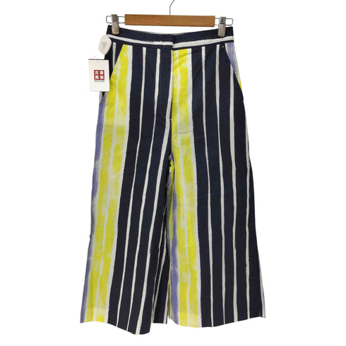 ウィークエンドマックスマーラ Weekend Max Mara ストライプ ワイドクロップドパンツ レディース 34