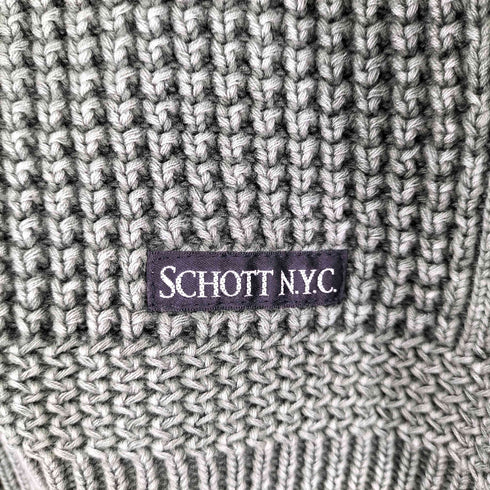 ショット Schott ケーブル コットンニット メンズ JPN:L