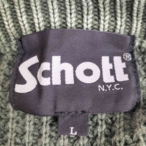 ショット Schott ケーブル コットンニット メンズ JPN:L