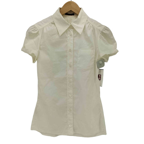 プラダ PRADA パフスリーブ S/S ブラウス レディース EUR:38
