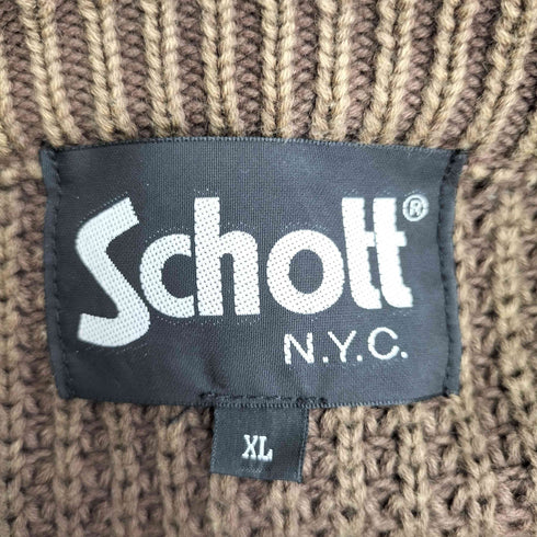 ショット Schott ケーブル コットンニット メンズ JPN:XL