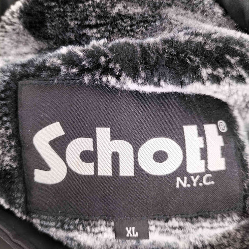 ショット Schott 裏地ボア ナイロンジャケット メンズ JPN:XL