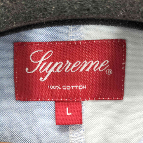 シュプリーム Supreme PATCHWORK OXFORD SHIRT メンズ import:L