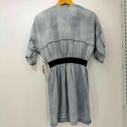 ディーゼル DIESEL ライトブルー デニム Vネック チュニック レディース import:XS