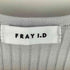 フレイアイディー FRAY I.D 24SS バックデザインノースリニットプルオーバー レディース ONE SIZE