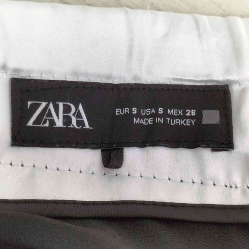 ザラ ZARA WIDE-LEGパンツ ダブルウエストバンド レディース S