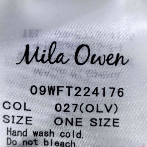 ミラオーウェン Mila Owen スタンドカラーリボン付きブラウス レディース ONE SIZE