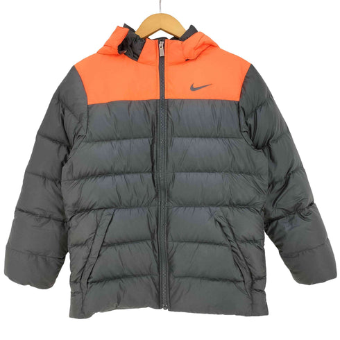 ナイキ NIKE バイカラー ダウンジャケット フード着脱可 レディース JPN:L