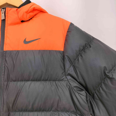 ナイキ NIKE バイカラー ダウンジャケット フード着脱可 レディース JPN:L