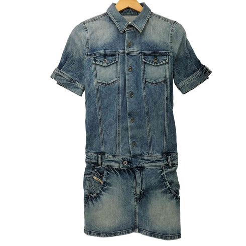 ディーゼル DIESEL デニム ミニ ワンピース レディース import:XS