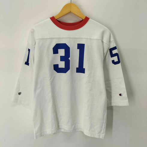 チャンピオン Champion 別注 3/4 スリーブ フットボールT レディース JPN:S