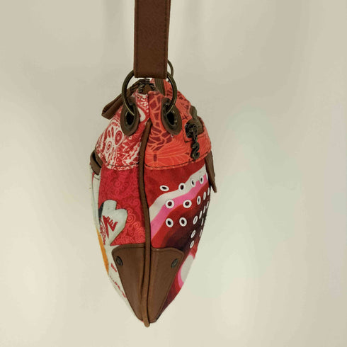 デシグアル Desigual 総柄 キャンバス ショルダーバッグ レディース