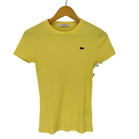 ラコステ LACOSTE ロゴパッチ S/S シャツ レディース JPN:XS