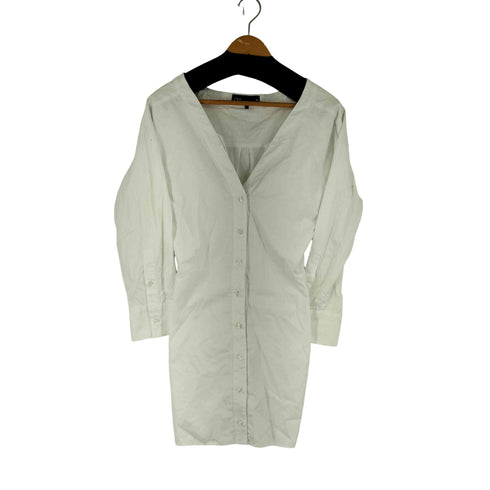 ザラ ZARA ノーカラーシャツワンピース レディース JPN:XS