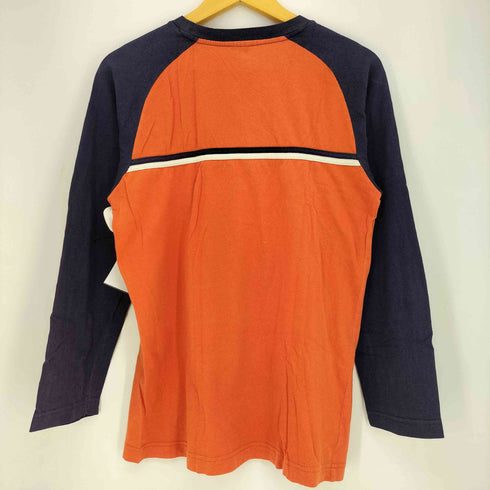 ポロバイラルフローレン Polo by RALPH LAUREN 00s コットン カラー切替 ラグラン ロングスリーブTシャツ メンズ import:L