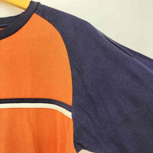 ポロバイラルフローレン Polo by RALPH LAUREN 00s コットン カラー切替 ラグラン ロングスリーブTシャツ メンズ import:L