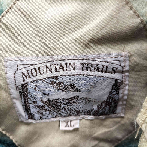 MOUNTAIN TRAILS 裏地チェック 65/35 コットン ナイロン フーデッド ジャケット メンズ import:XL